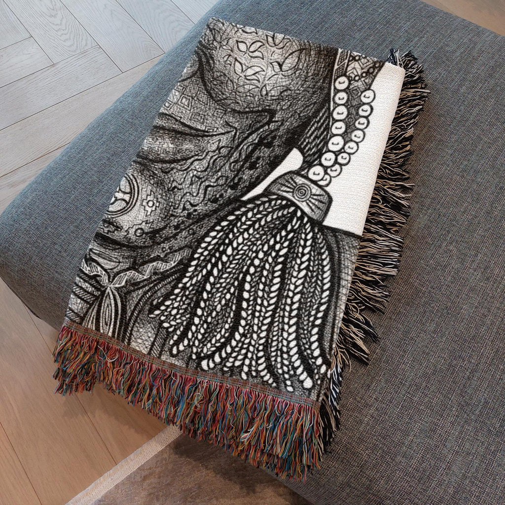 the-wisdom-keeper-of-preservation-black-white-woven-blanket – Wisdom Keepers