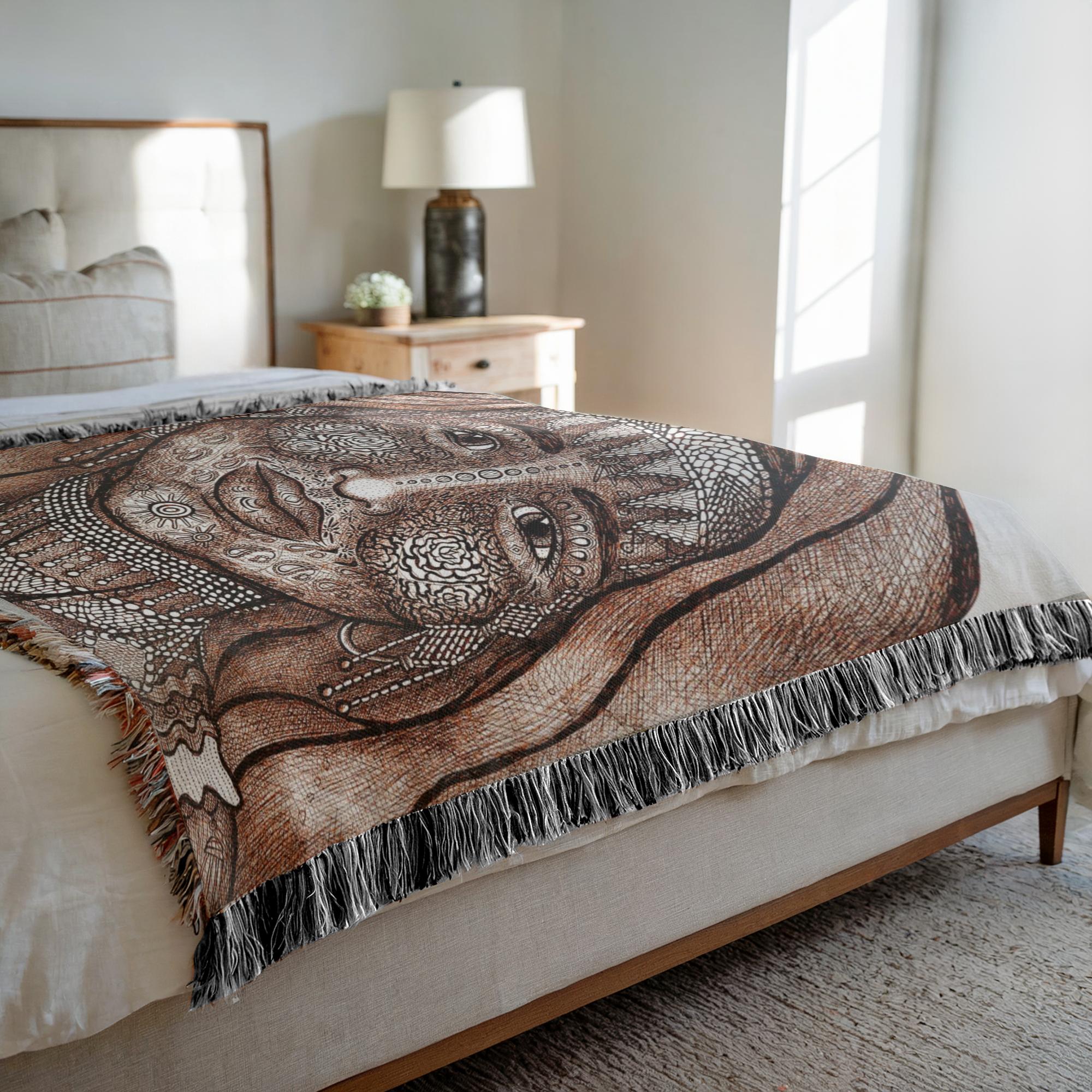 the-wisdom-keeper-of-empathy-brown-white-woven-blanket – Wisdom Keepers