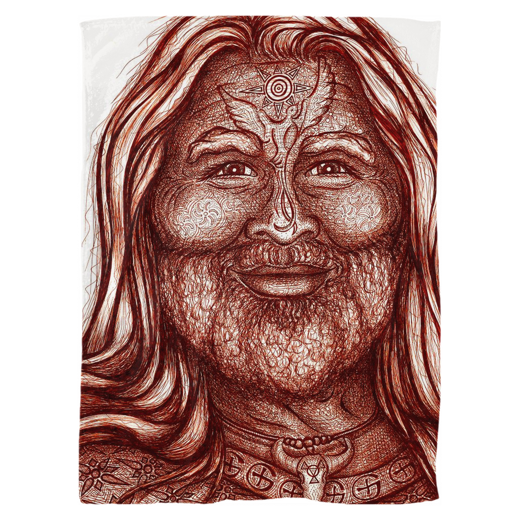 the-wisdom-keeper-of-adventure-brown-white-fleece-blanket – Wisdom Keepers