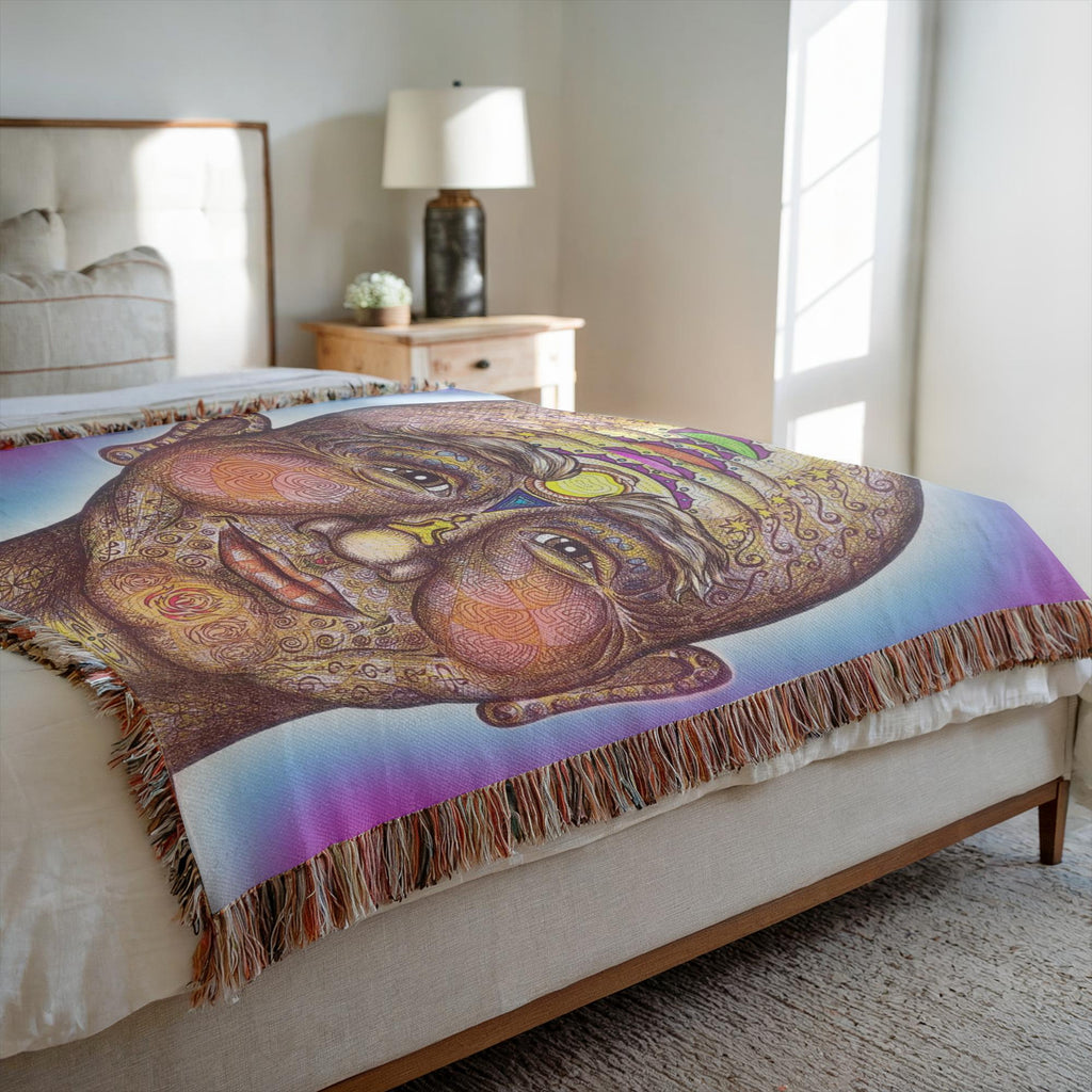 the-wisdom-keeper-of-non-attachment-celebration-full-color-woven-blanket – Wisdom Keepers