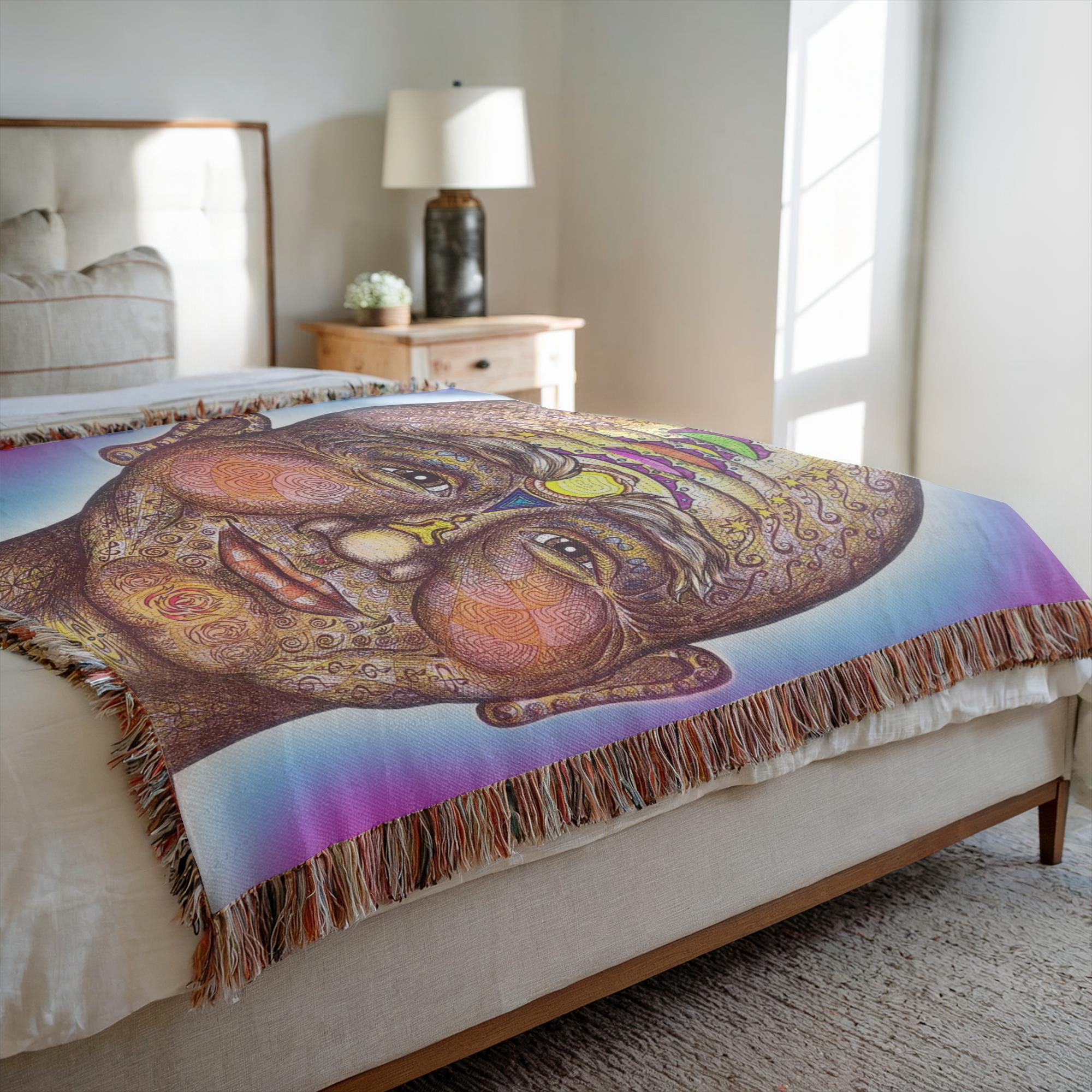 the-wisdom-keeper-of-non-attachment-celebration-full-color-woven-blanket – Wisdom Keepers