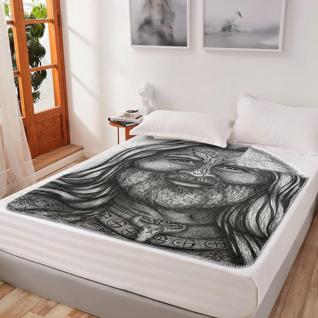 the-wisdom-keeper-of-adventure-black-white-fleece-sherpa-blanket – Wisdom Keepers