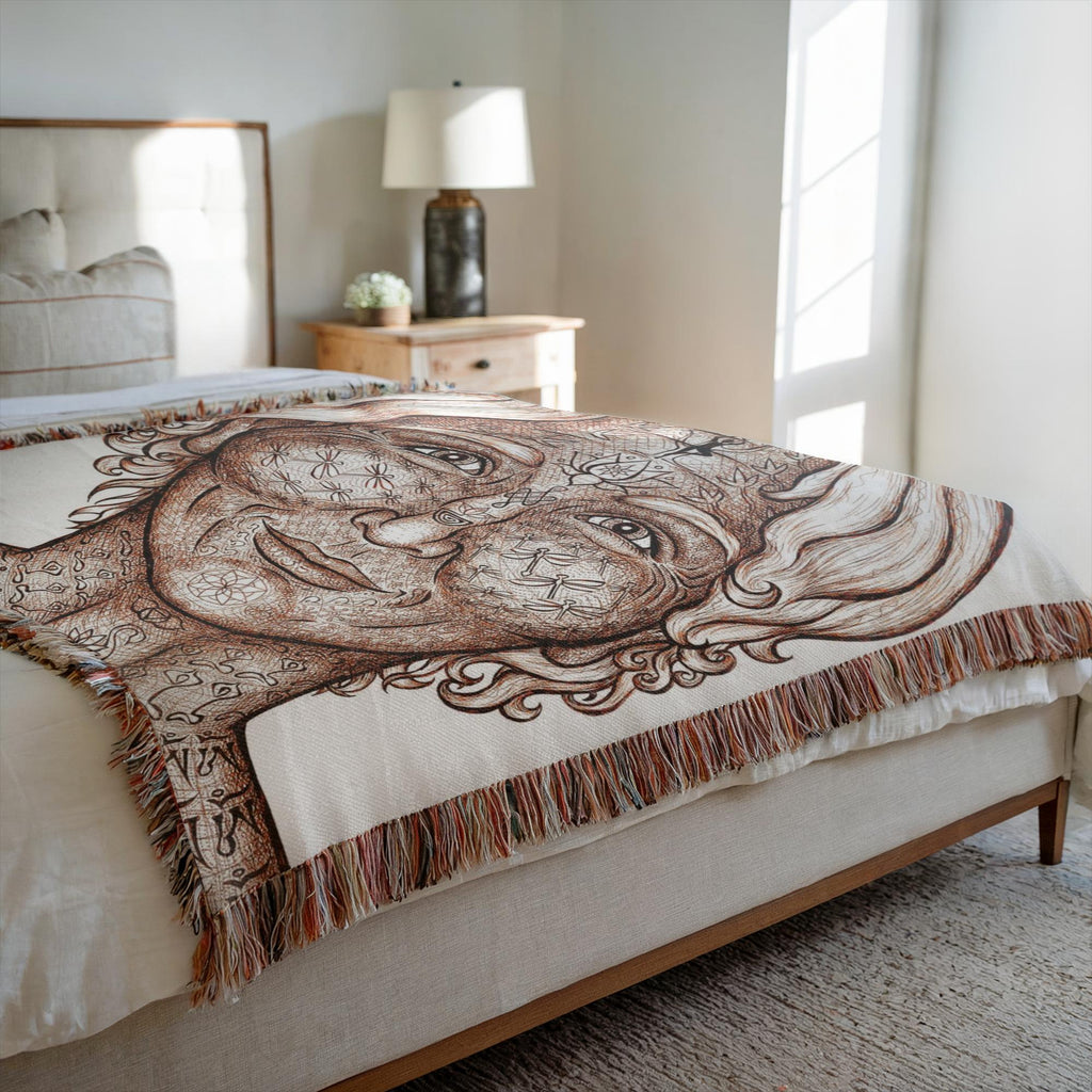 the-wisdom-keeper-of-precision-impeccability-brown-white-woven-blanket – Wisdom Keepers