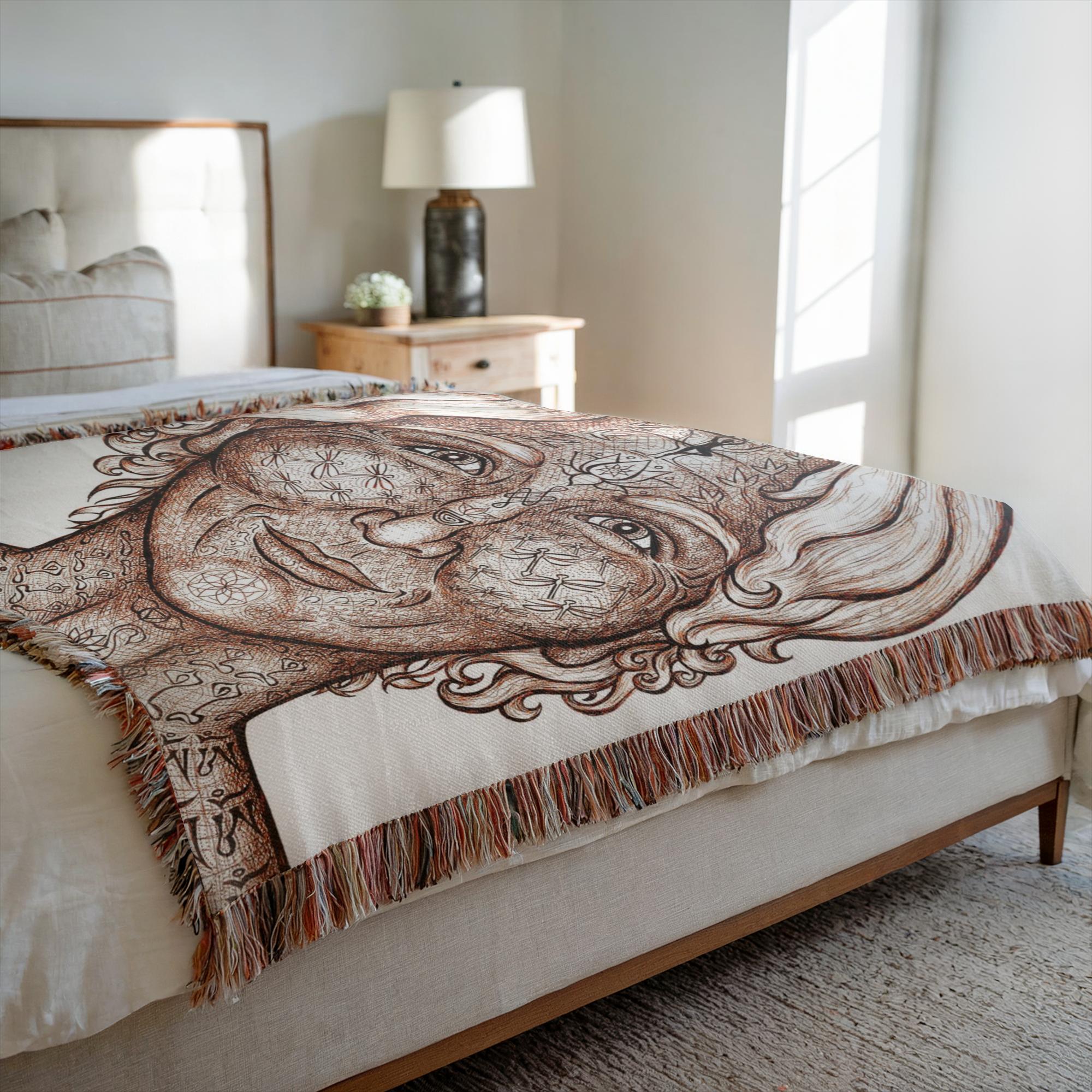 the-wisdom-keeper-of-precision-impeccability-brown-white-woven-blanket – Wisdom Keepers