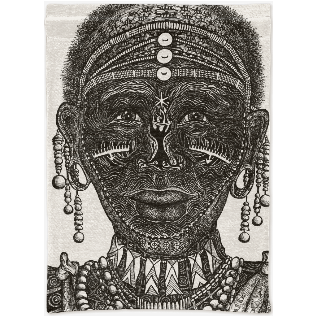 the-wisdom-keeper-of-perseverance-black-white-woven-tapestry – Wisdom Keepers