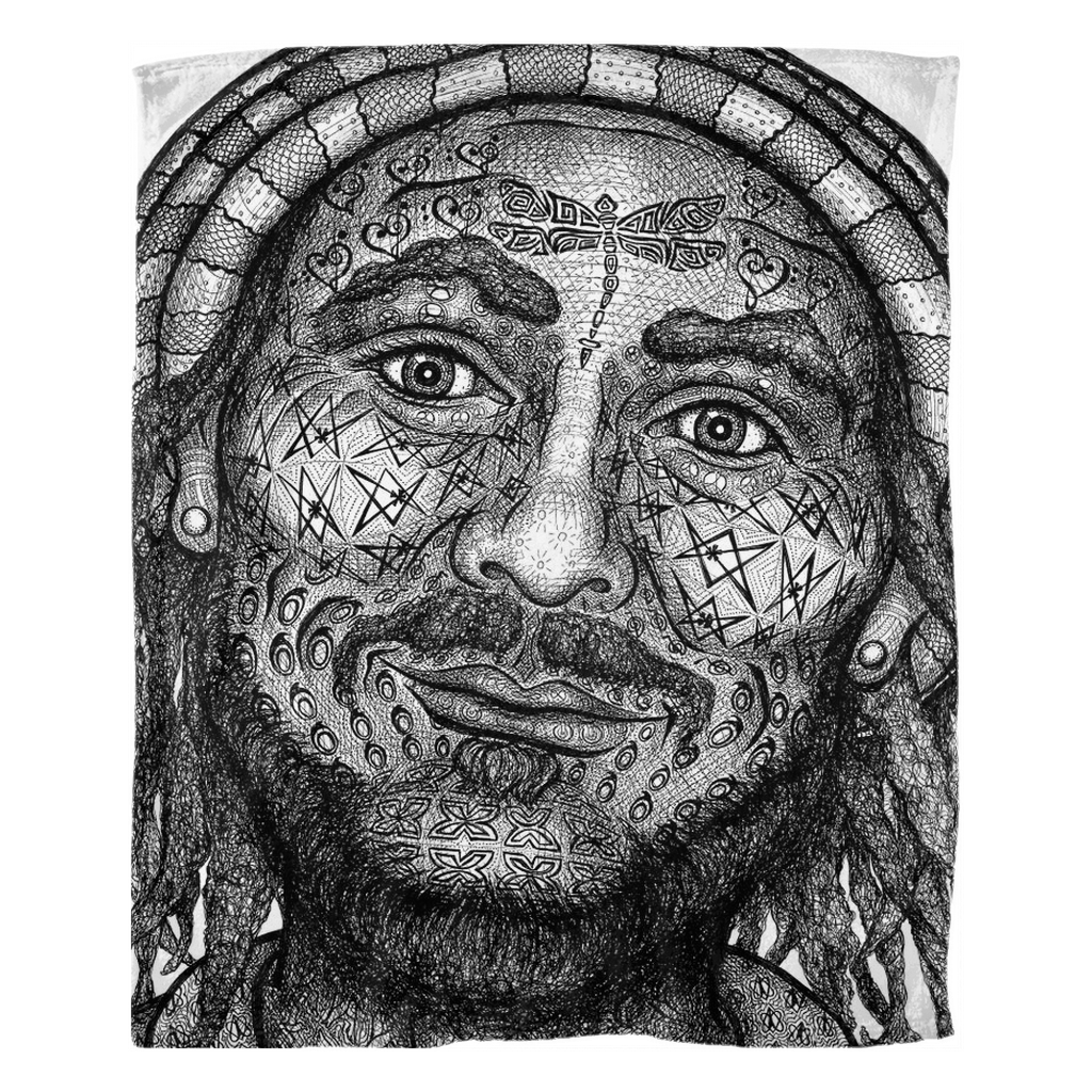 the-wisdom-keeper-of-freedom-black-white-fleece-blanket – Wisdom Keepers