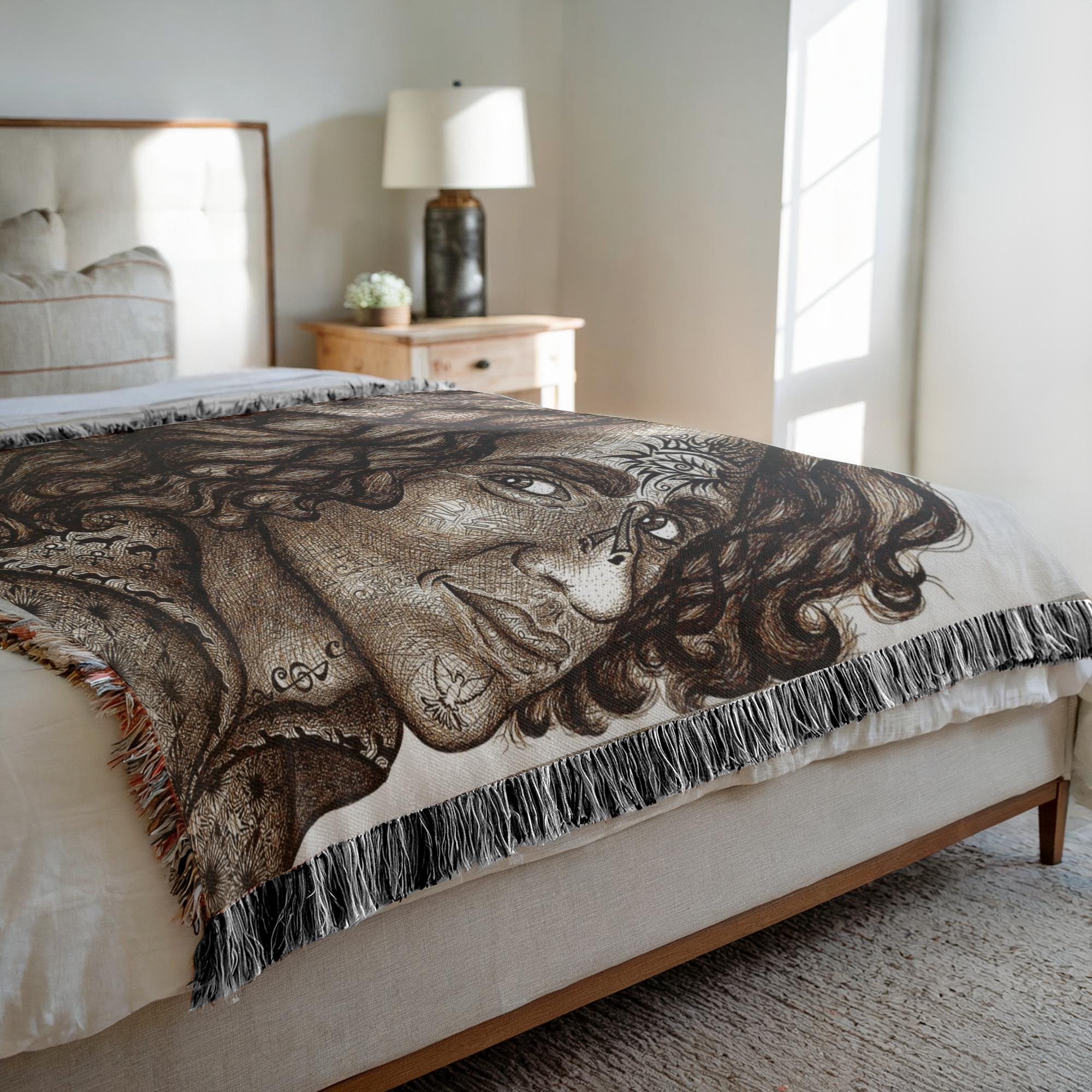 the-wisdom-keeper-of-enrichment-brown-white-woven-blanket – Wisdom Keepers