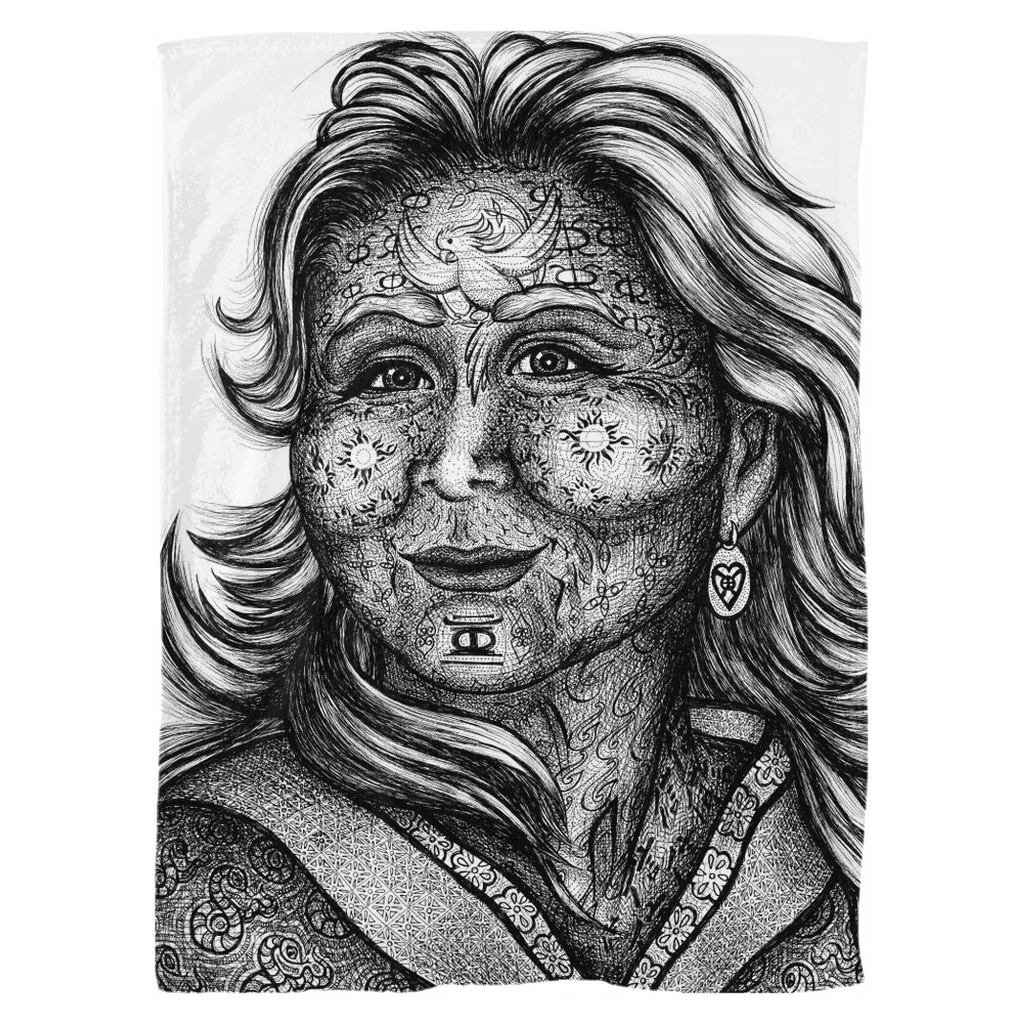 the-wisdom-keeper-of-commitment-devotion-black-white-fleece-blanket – Wisdom Keepers