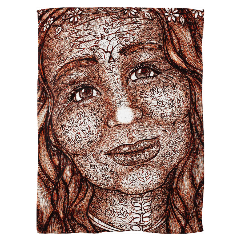 the-wisdom-keeper-of-imagination-brown-white-fleece-blanket – Wisdom Keepers