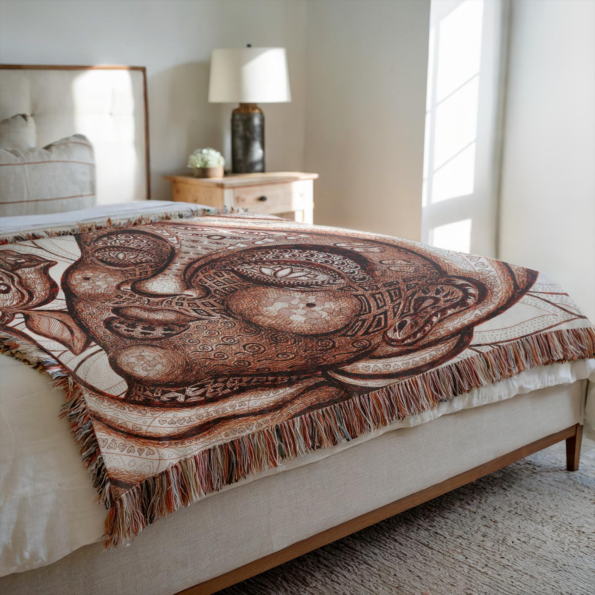 the-wisdom-keeper-of-totality-brown-white-woven-blanket – Wisdom Keepers
