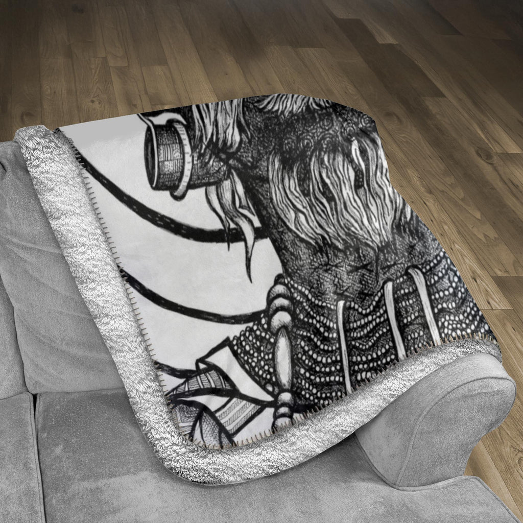 the-wisdom-keeper-of-versatility-black-white-fleece-sherpa-blanket – Wisdom Keepers