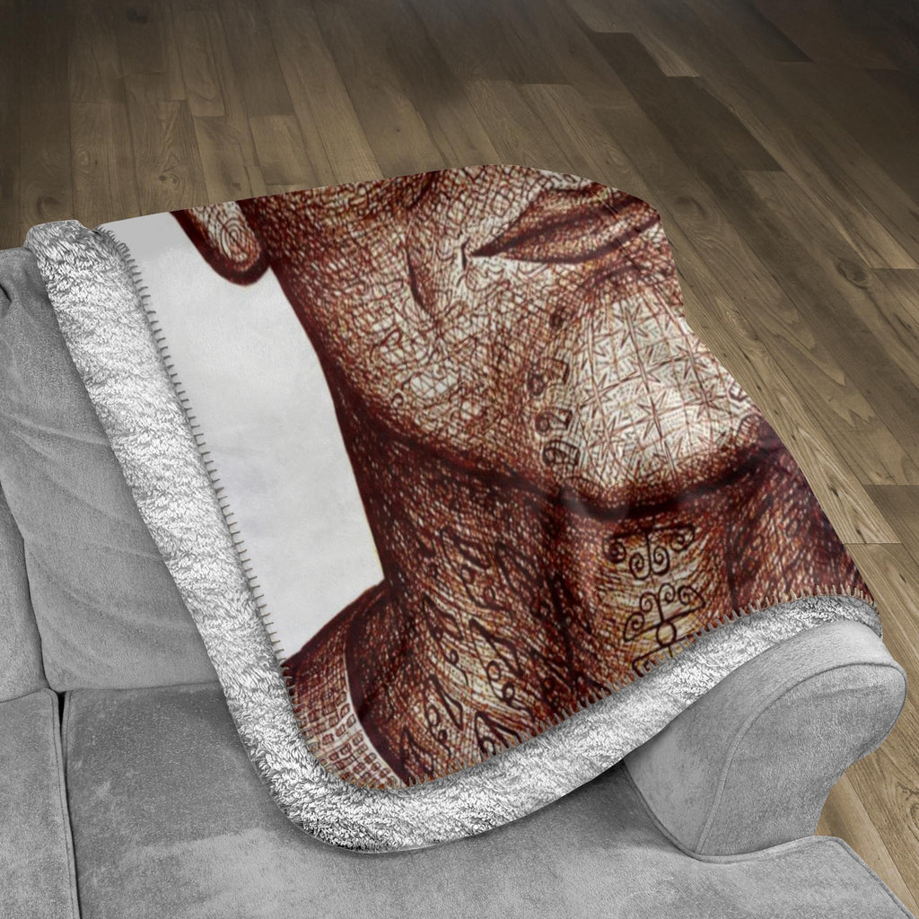the-wisdom-keeper-of-insight-brown-white-fleece-sherpa-blanket – Wisdom Keepers