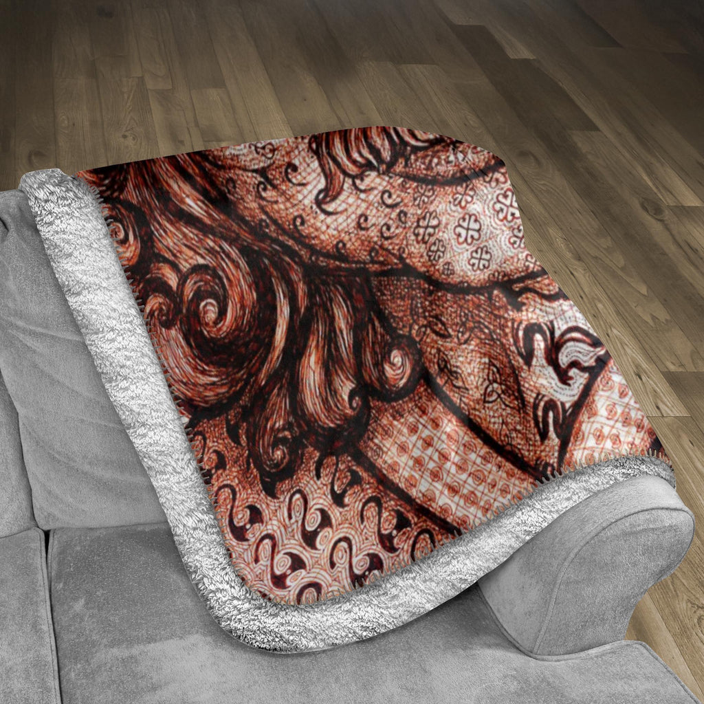 the-wisdom-keeper-of-self-assurance-brown-white-fleece-sherpa-blanket – Wisdom Keepers