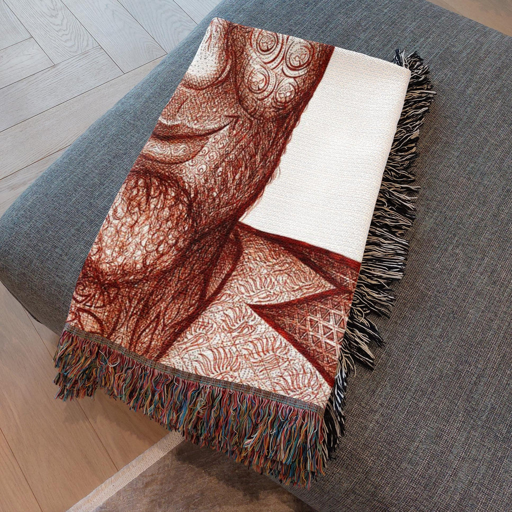 the-wisdom-keeper-of-stillness-brown-white-woven-blanket – Wisdom Keepers