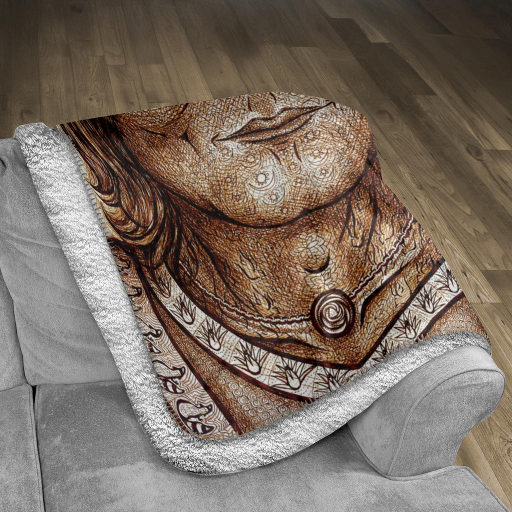 the-wisdom-keeper-of-equilibrium-harmony-brown-white-fleece-sherpa-blanket – Wisdom Keepers
