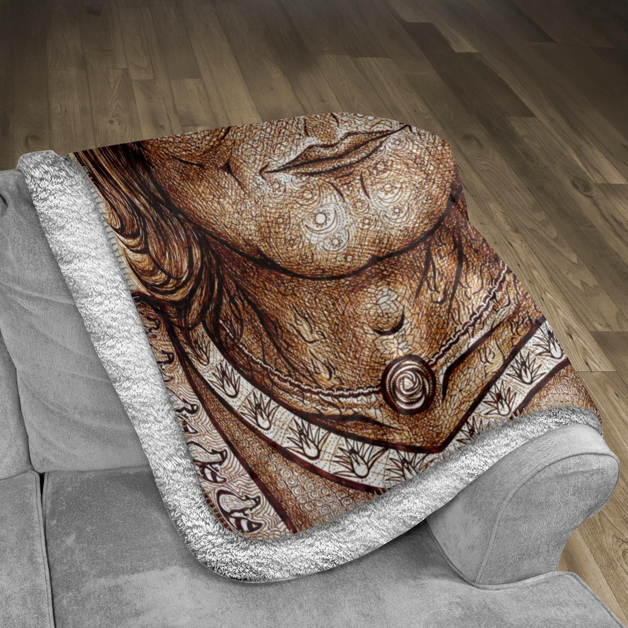 the-wisdom-keeper-of-equilibrium-harmony-brown-white-fleece-sherpa-blanket – Wisdom Keepers