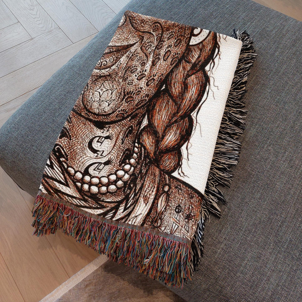 the-wisdom-keeper-of-altruism-brown-white-woven-blanket – Wisdom Keepers