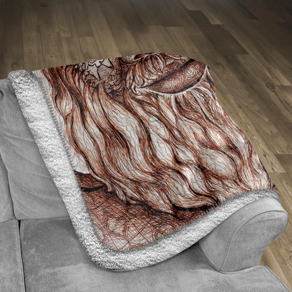 the-wisdom-keeper-of-acceptance-brown-white-fleece-sherpa-blanket – Wisdom Keepers