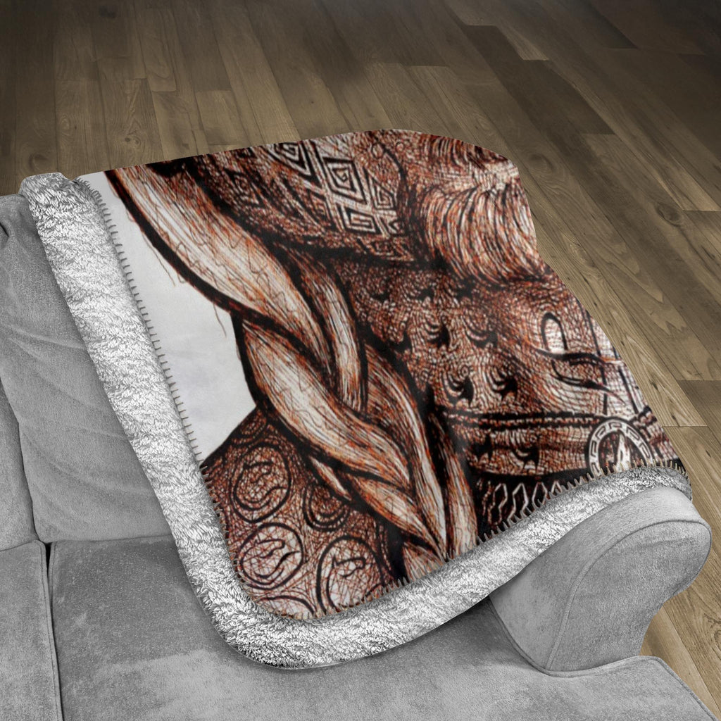 the-wisdom-keeper-of-teamwork-brown-white-fleece-sherpa-blanket – Wisdom Keepers