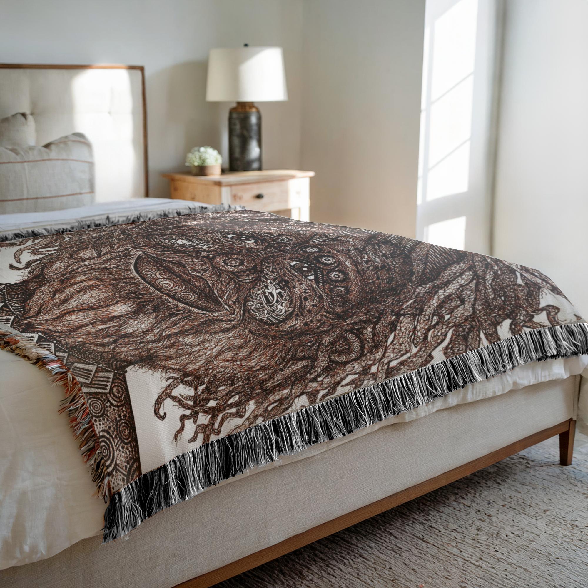 the-wisdom-keeper-of-orientation-unity-brown-white-woven-blanket – Wisdom Keepers