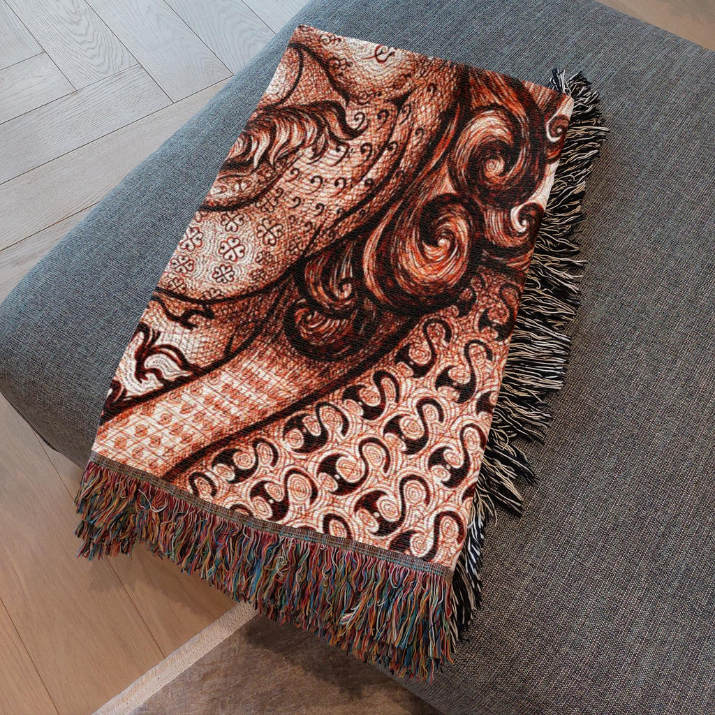 the-wisdom-keeper-of-self-assurance-brown-white-woven-blanket – Wisdom Keepers