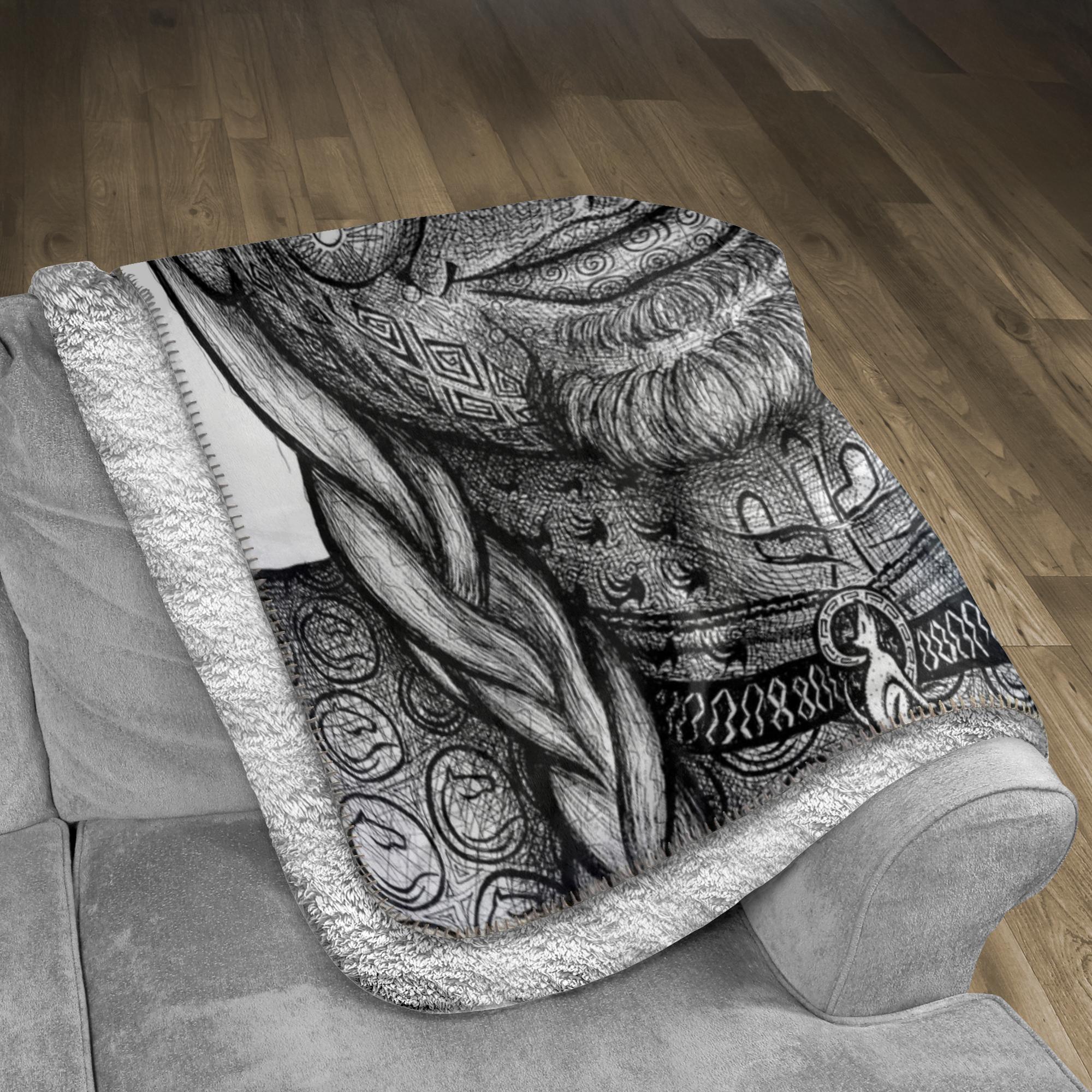the-wisdom-keeper-of-teamwork-black-white-fleece-sherpa-blanket – Wisdom Keepers