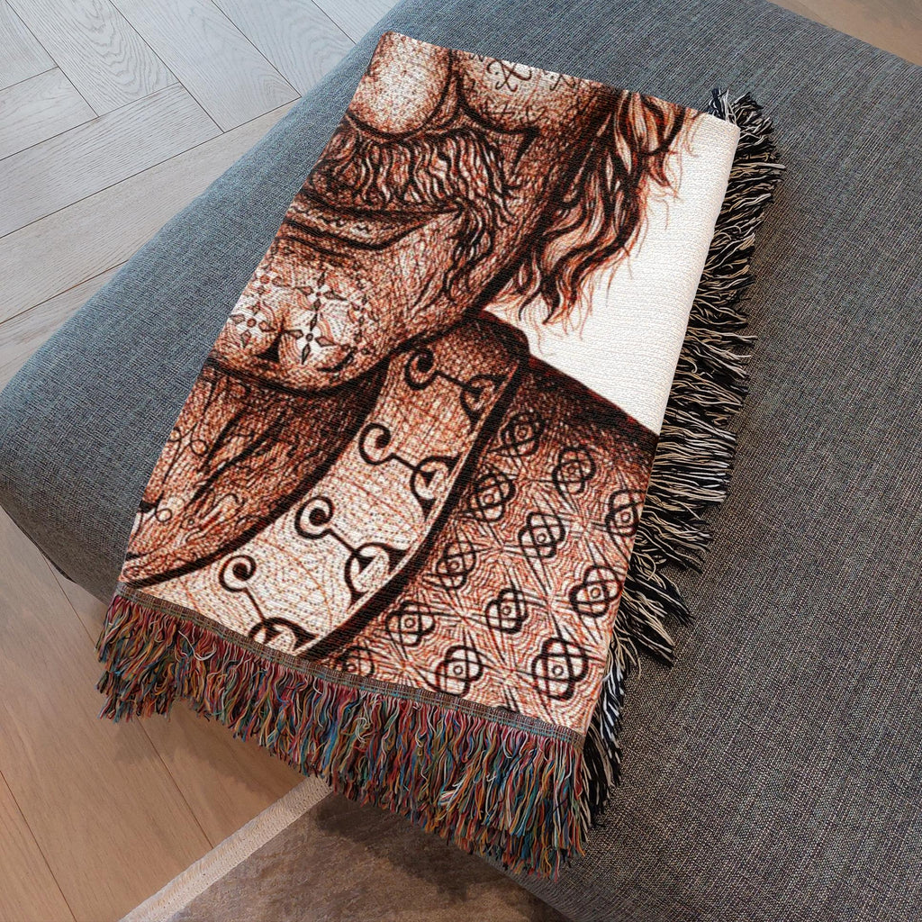 the-wisdom-keeper-of-invention-brown-white-woven-blanket – Wisdom Keepers