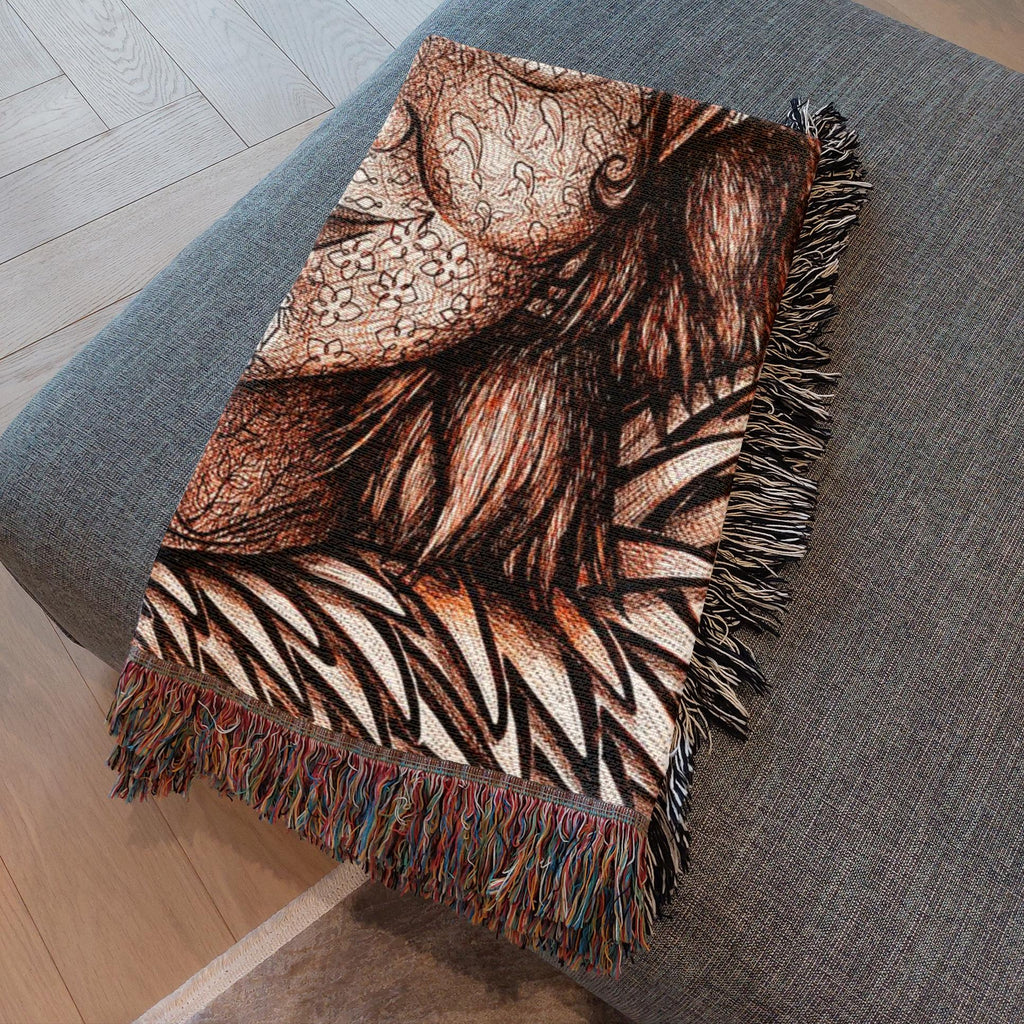 the-wisdom-keeper-of-idealism-brown-white-woven-blanket – Wisdom Keepers