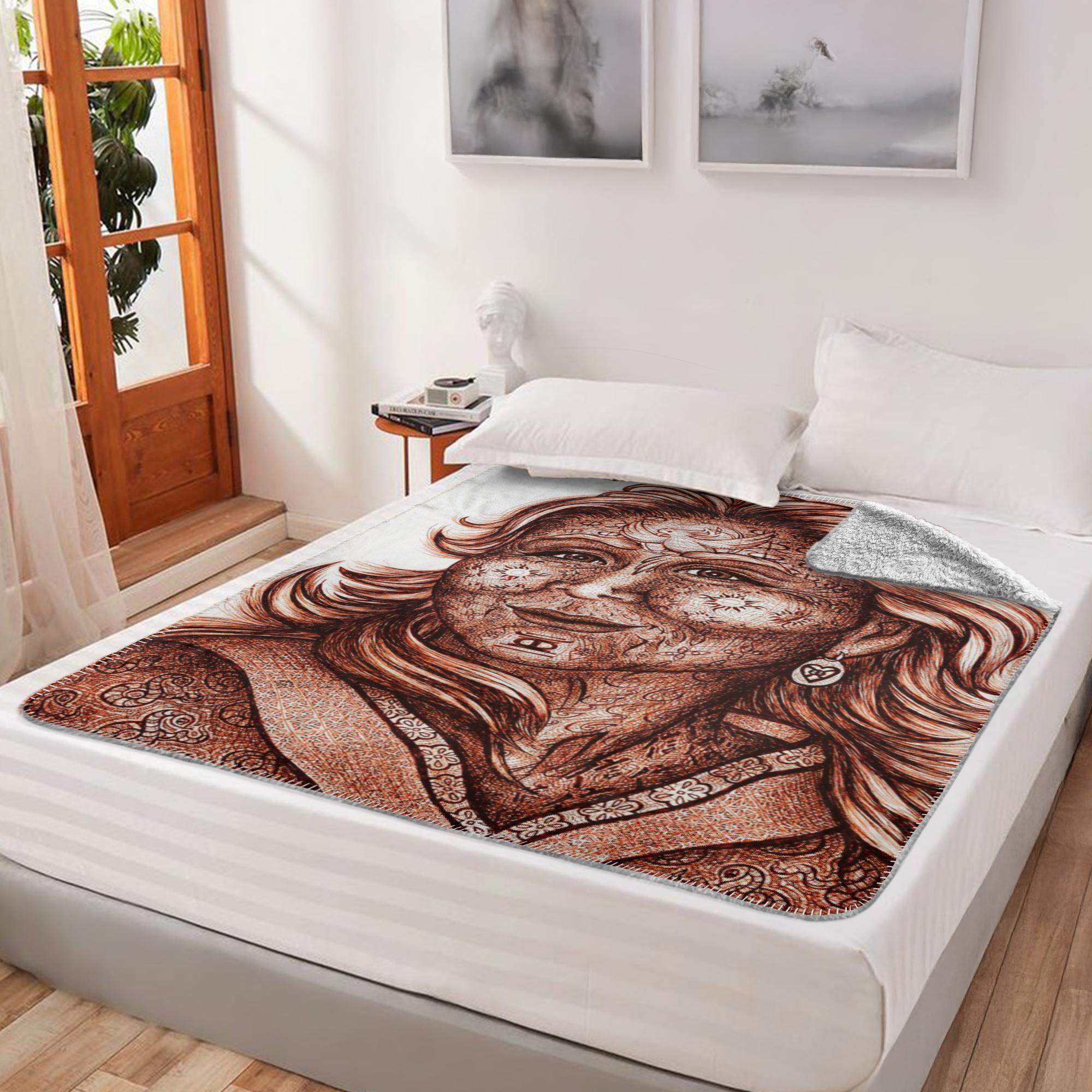 the-wisdom-keeper-of-commitment-devotion-brown-white-fleece-sherpa-blanket – Wisdom Keepers