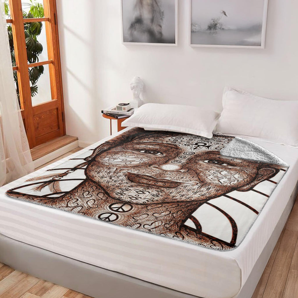 the-wisdom-keeper-of-equality-tenderness-brown-white-fleece-sherpa-blanket – Wisdom Keepers