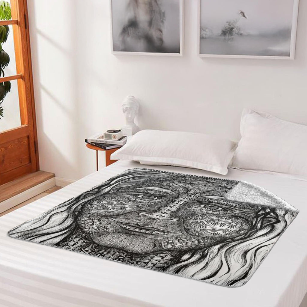 the-wisdom-keeper-of-transmutation-black-white-fleece-sherpa-blanket – Wisdom Keepers