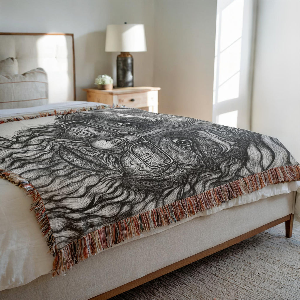 the-wisdom-keeper-of-omniscience-black-white-woven-blanket – Wisdom Keepers