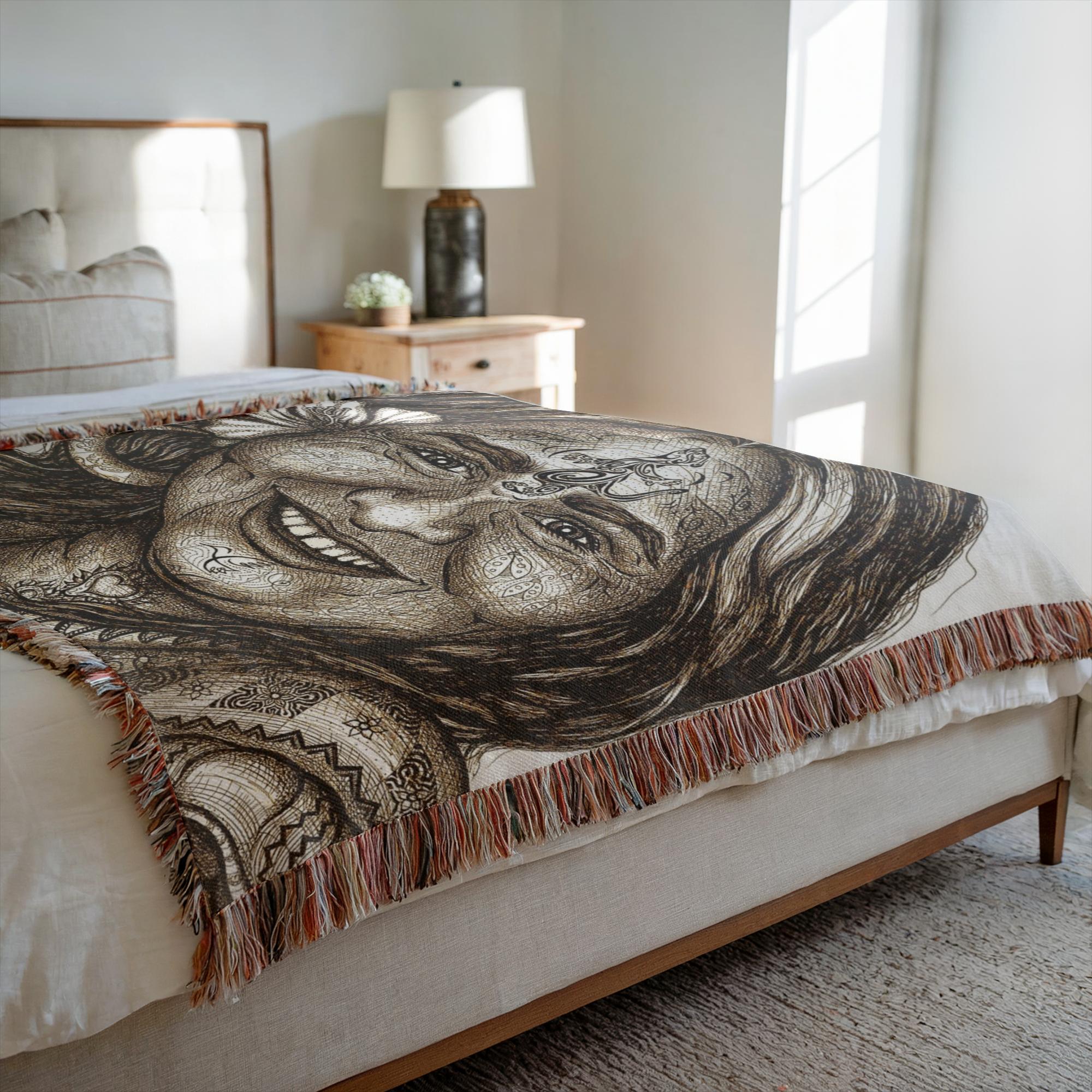 the-wisdom-keeper-of-delight-brown-white-woven-blanket – Wisdom Keepers