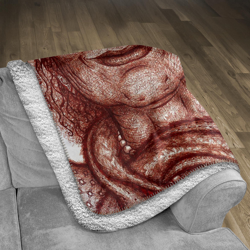 the-wisdom-keeper-of-resourcefulness-wisdom-brown-white-fleece-sherpa-blanket – Wisdom Keepers