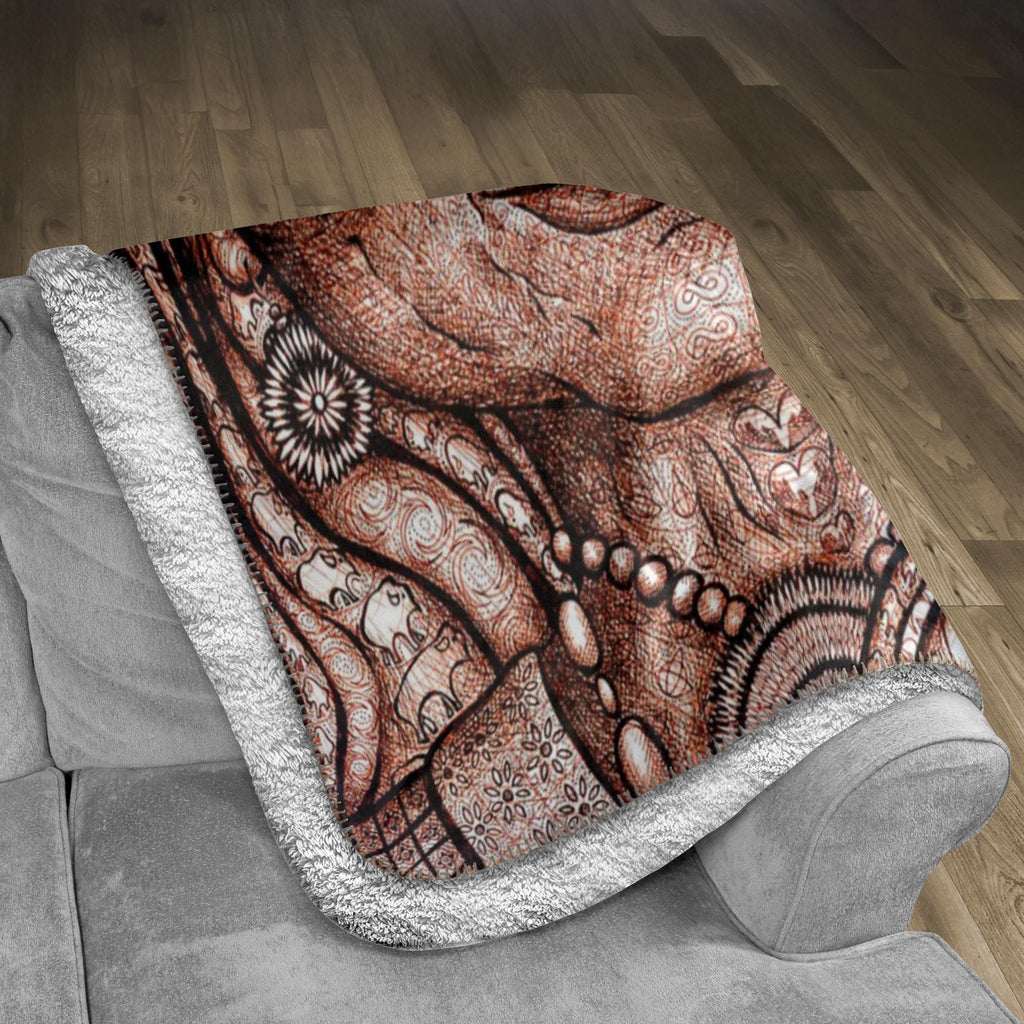 the-wisdom-keeper-of-synergy-communion-brown-white-fleece-sherpa-blanket – Wisdom Keepers