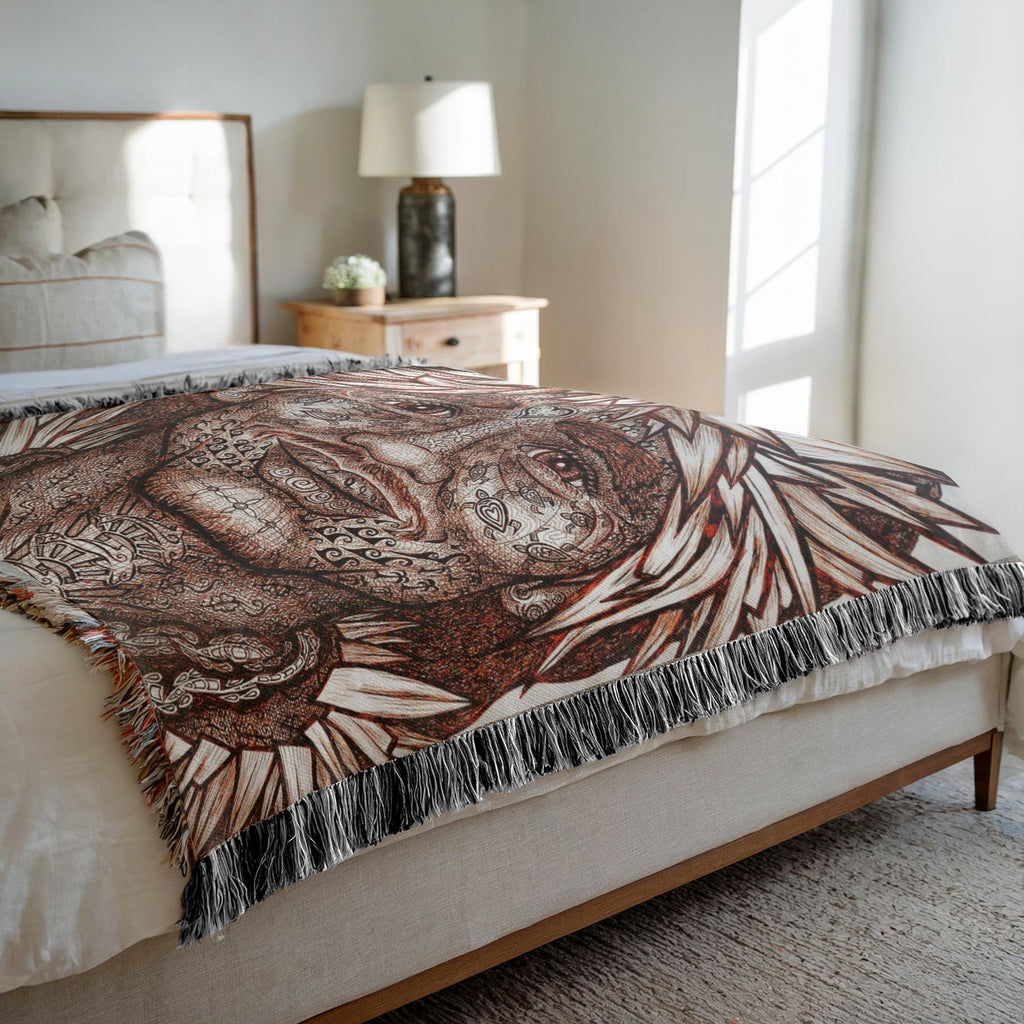 the-wisdom-keeper-of-vitality-brown-white-woven-blanket – Wisdom Keepers