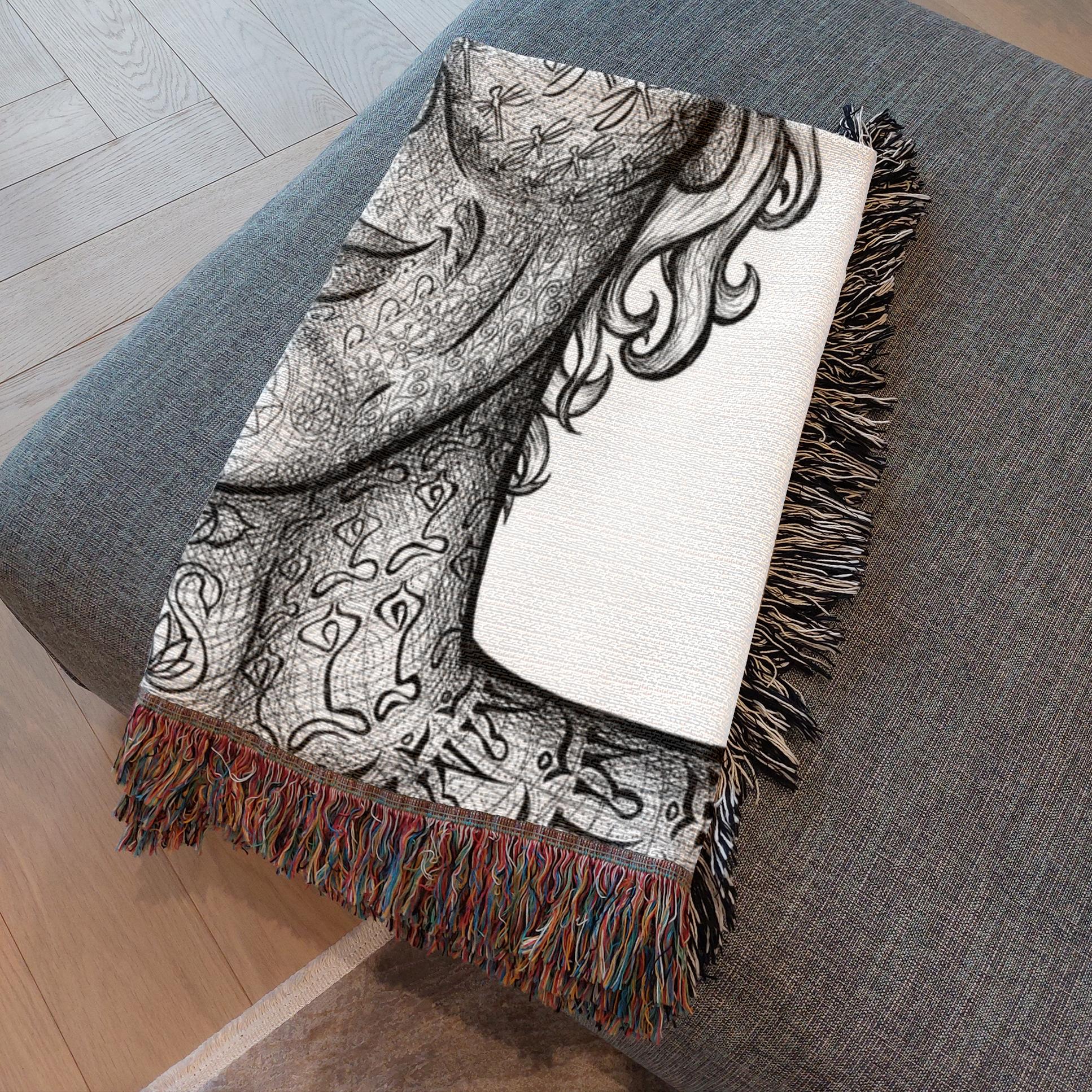 the-wisdom-keeper-of-precision-impeccability-black-white-woven-blanket – Wisdom Keepers
