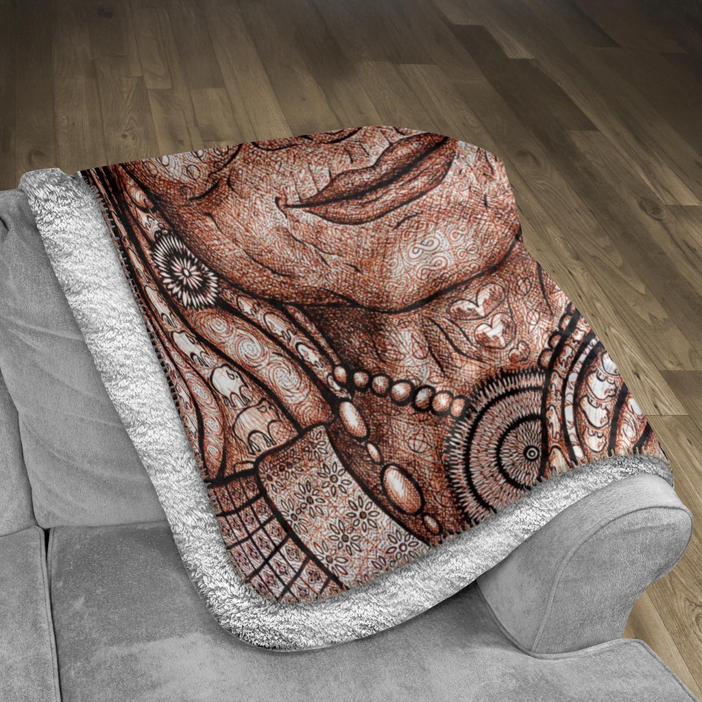 the-wisdom-keeper-of-synergy-communion-brown-white-fleece-sherpa-blanket – Wisdom Keepers