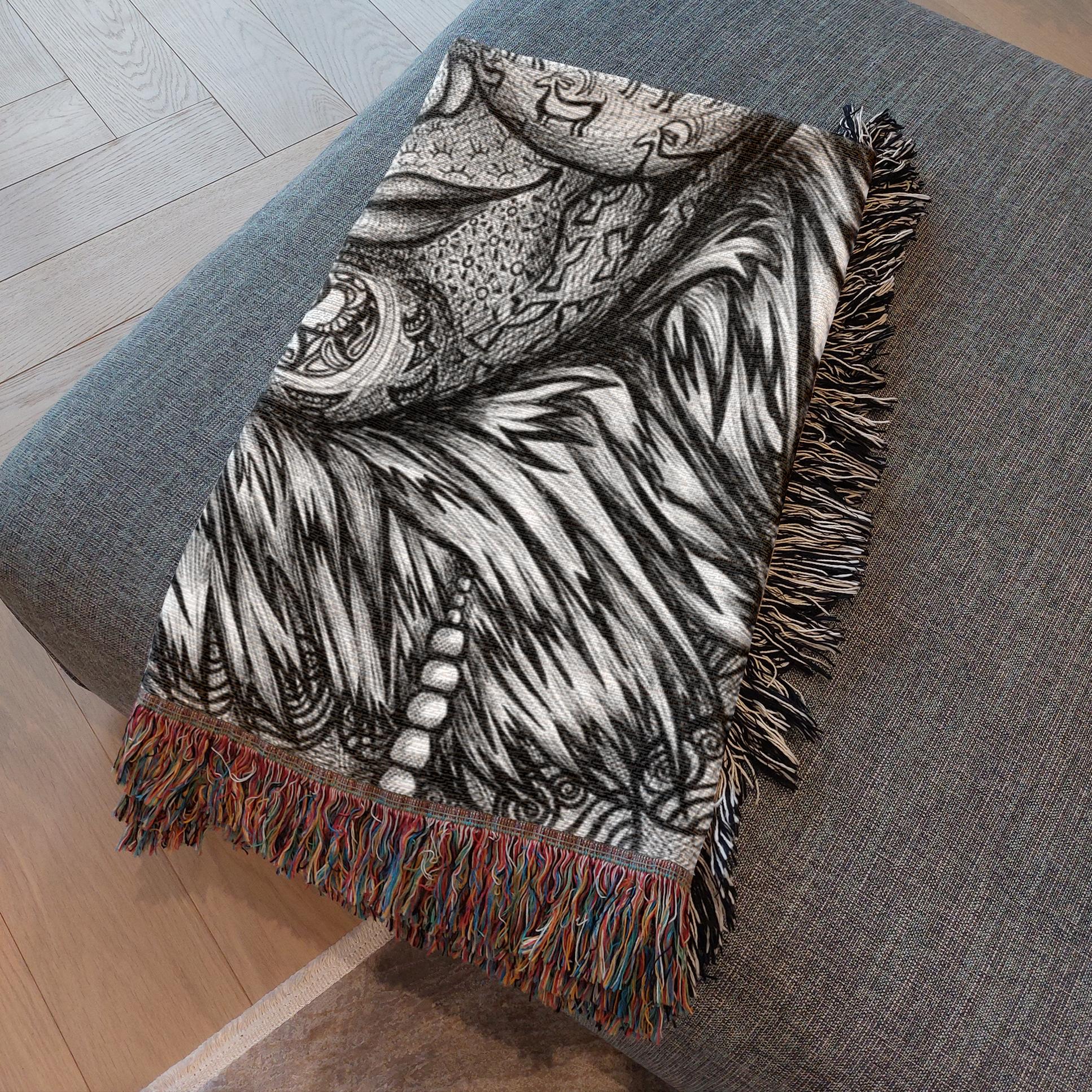 the-wisdom-keeper-of-expansion-superabundance-black-white-woven-blanket – Wisdom Keepers