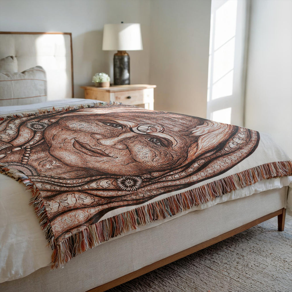 the-wisdom-keeper-of-synergy-communion-brown-white-woven-blanket – Wisdom Keepers