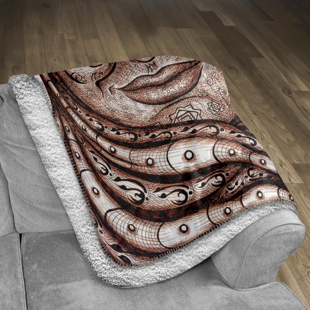 the-wisdom-keeper-of-diplomacy-peace-brown-white-fleece-sherpa-blanket – Wisdom Keepers