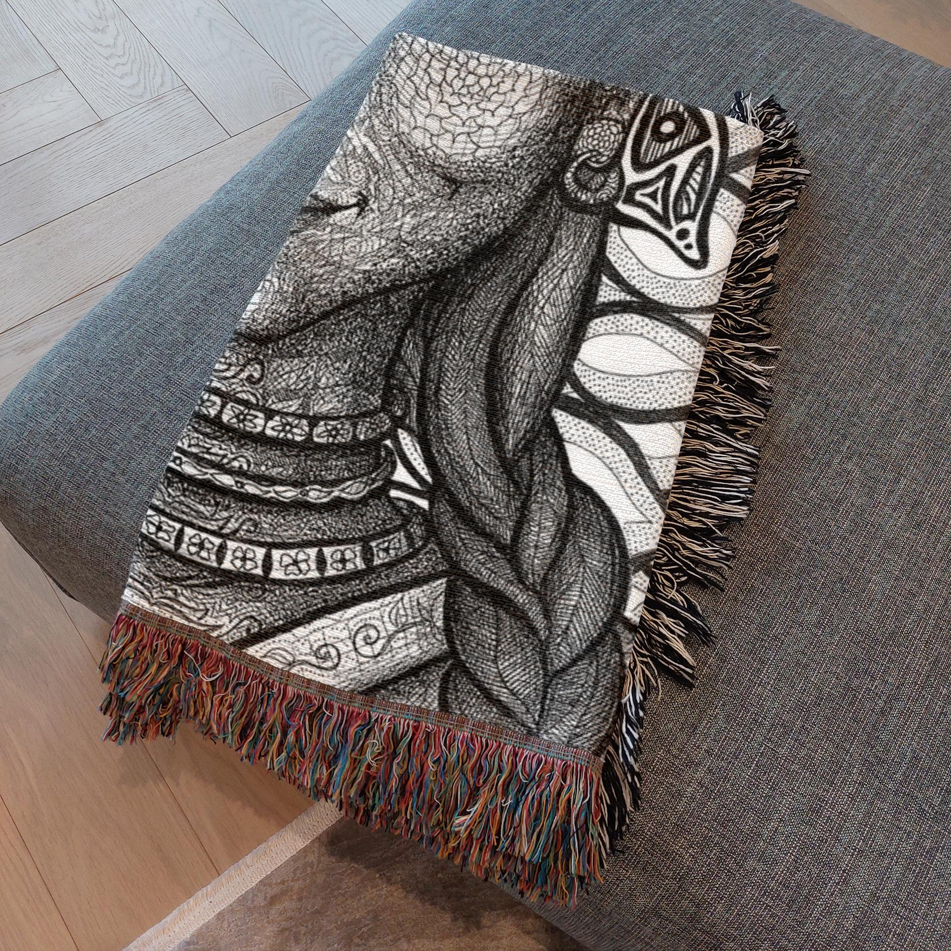the-wisdom-keeper-of-innovation-innocence-black-white-woven-blanket – Wisdom Keepers