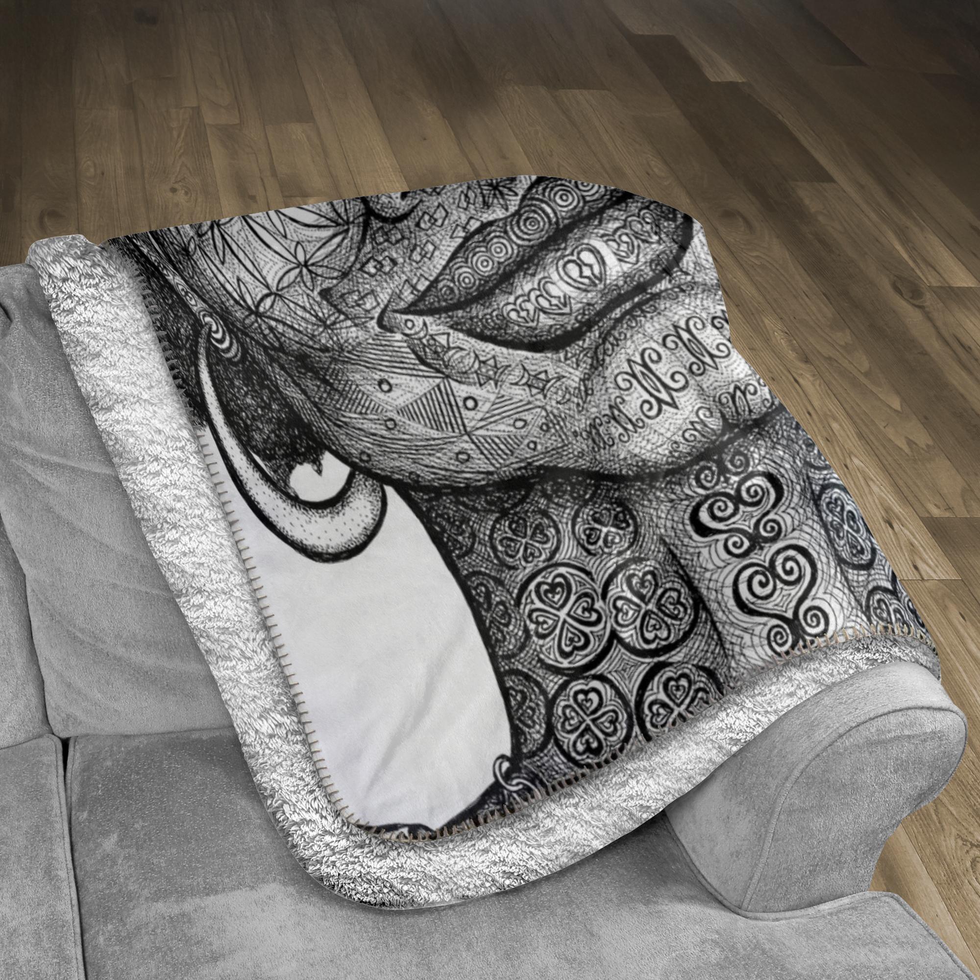 the-wisdom-keeper-of-freshness-beauty-black-white-fleece-sherpa-blanket – Wisdom Keepers