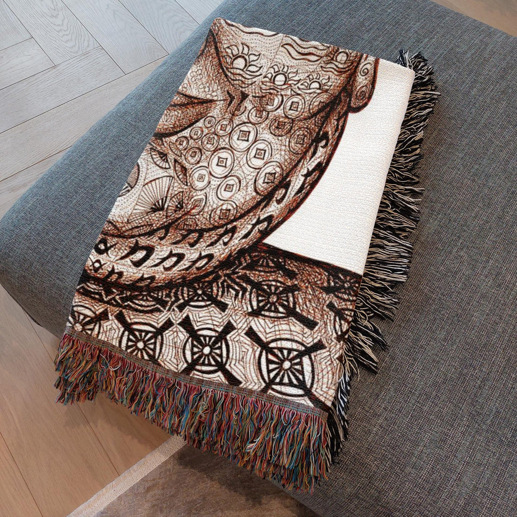 the-wisdom-keeper-of-strength-brown-white-woven-blanket – Wisdom Keepers