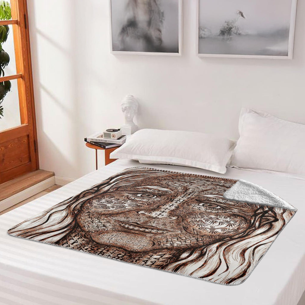the-wisdom-keeper-of-transmutation-brown-white-fleece-sherpa-blanket – Wisdom Keepers