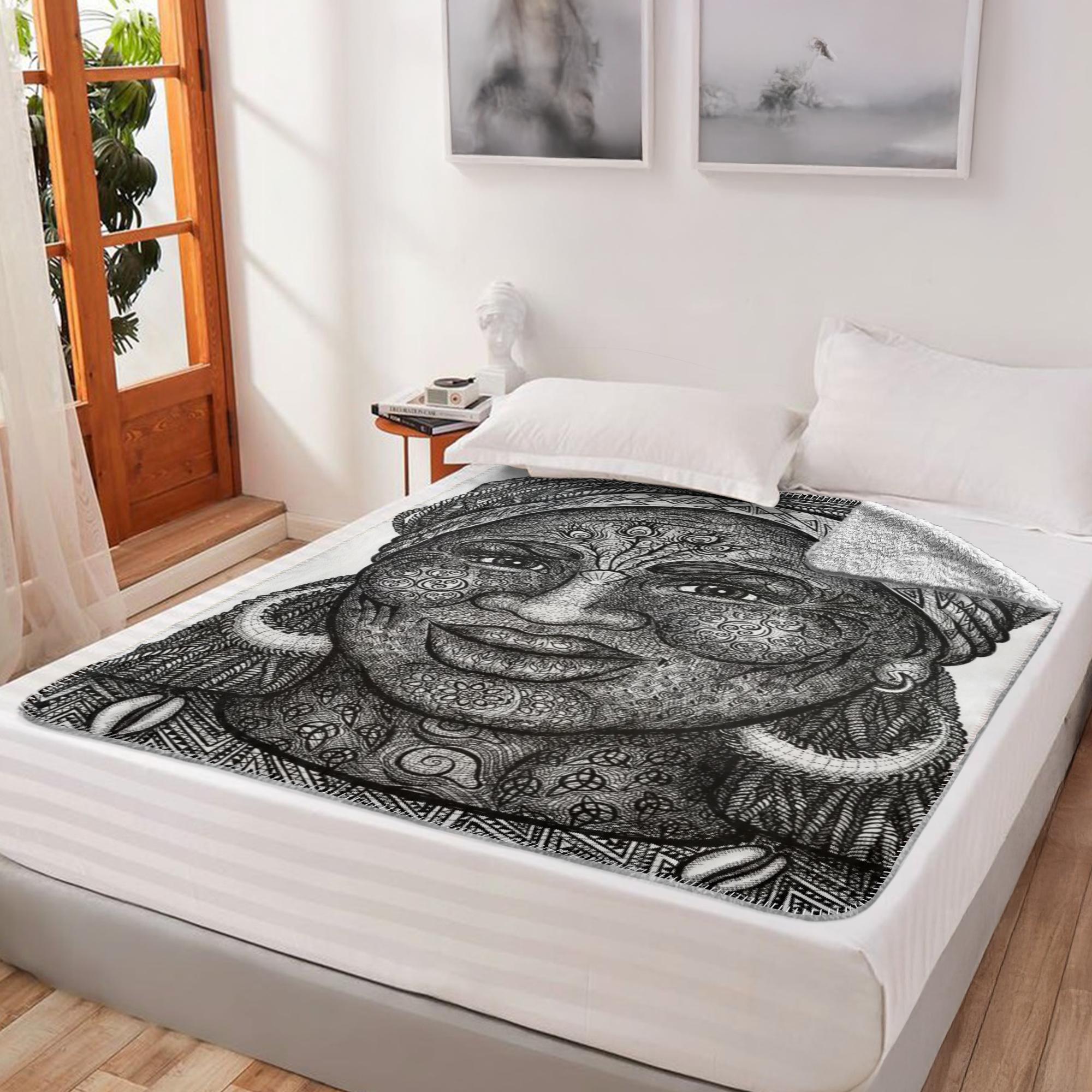 WK8_Black_White_Fleece_Sherpa_Blanket-60x80