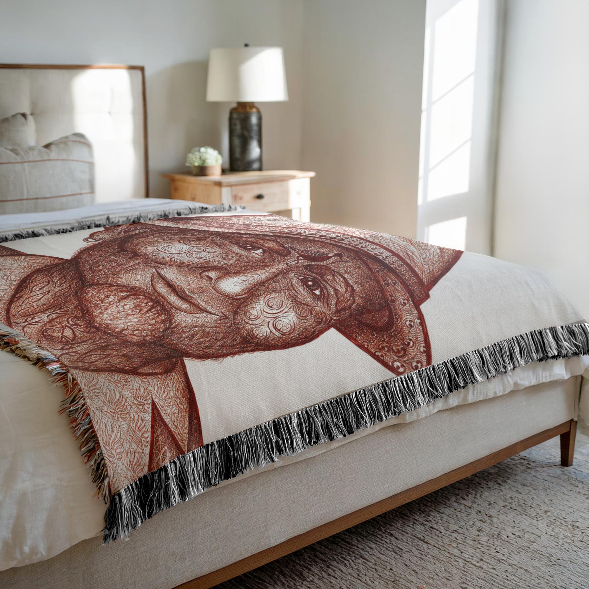 the-wisdom-keeper-of-stillness-brown-white-woven-blanket – Wisdom Keepers