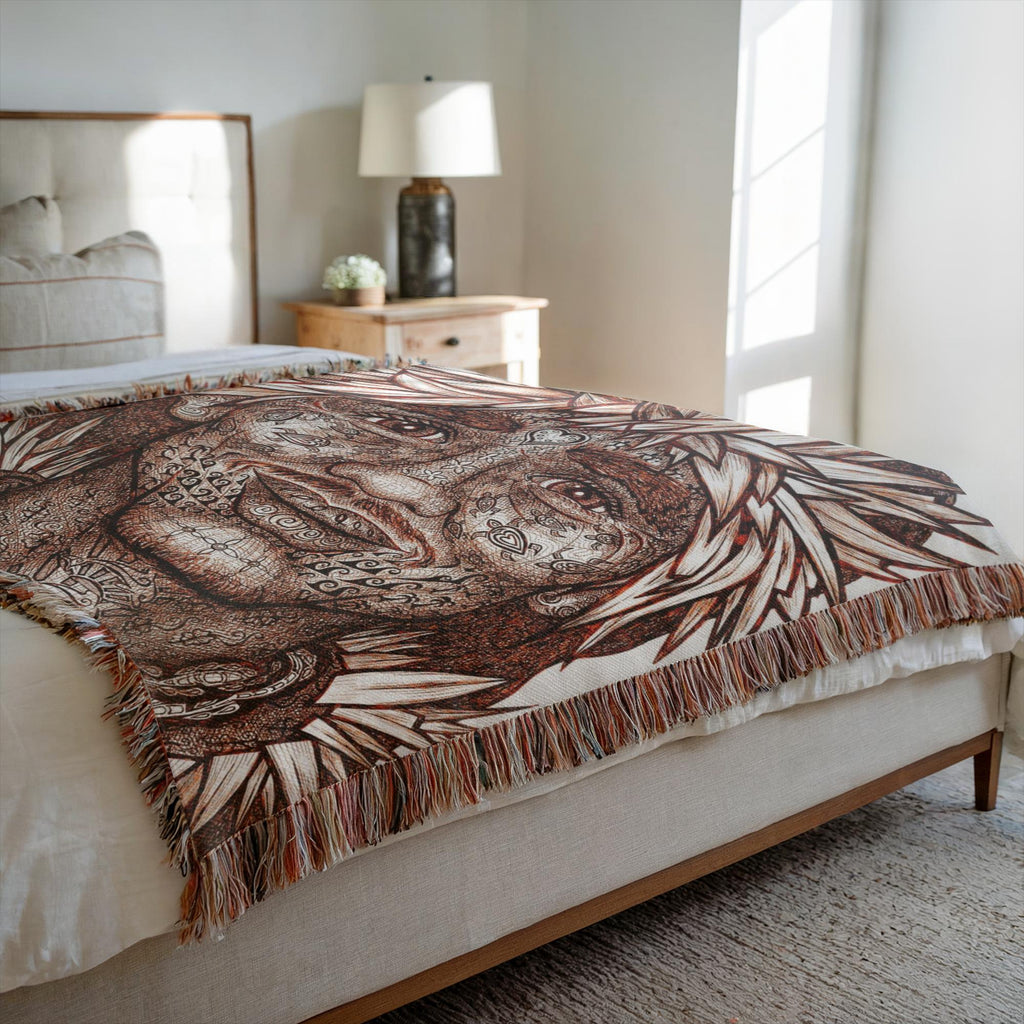 the-wisdom-keeper-of-vitality-brown-white-woven-blanket – Wisdom Keepers