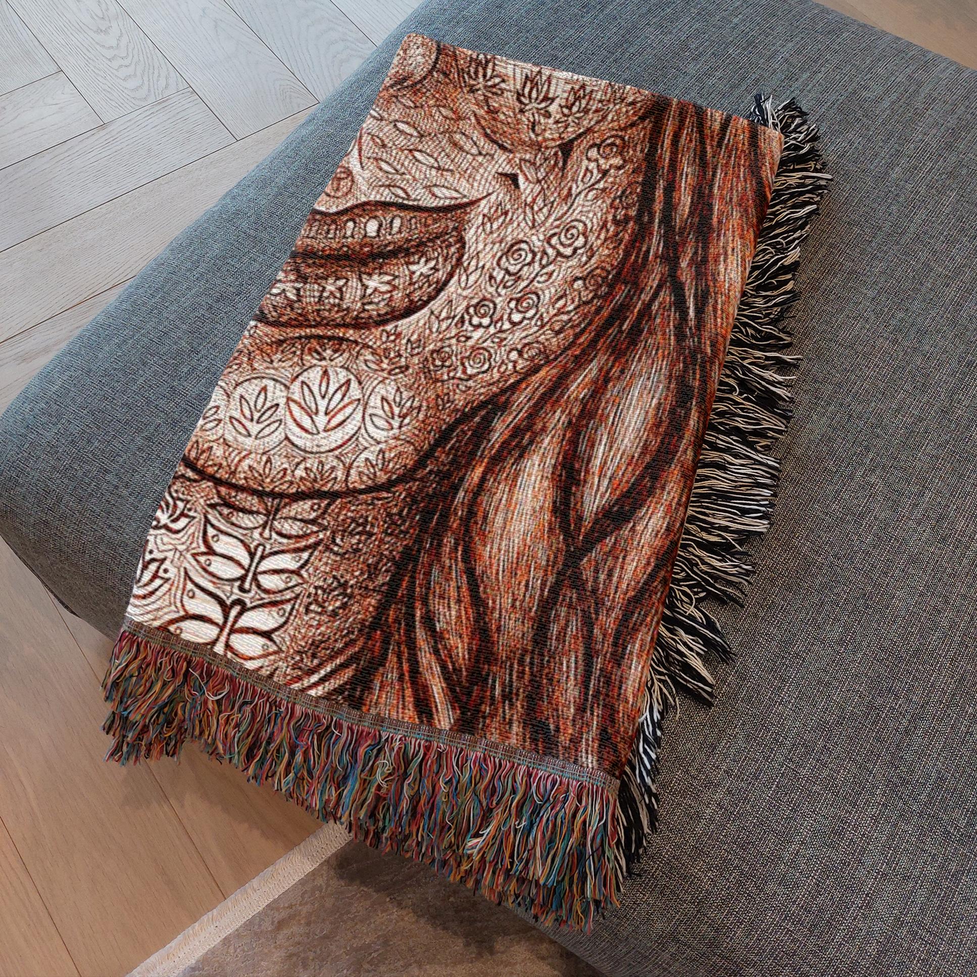 the-wisdom-keeper-of-imagination-brown-white-woven-blanket – Wisdom Keepers