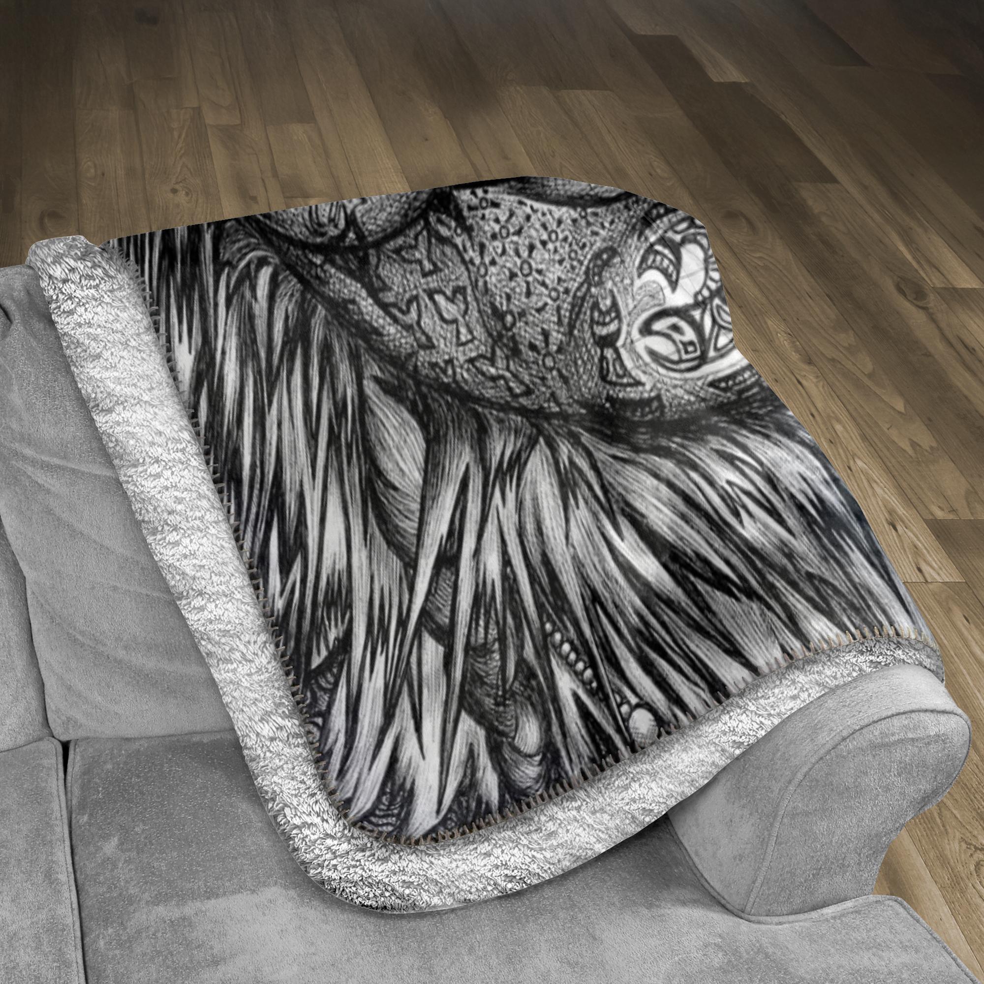 the-wisdom-keeper-of-expansion-superabundance-black-white-fleece-sherpa-blanket – Wisdom Keepers